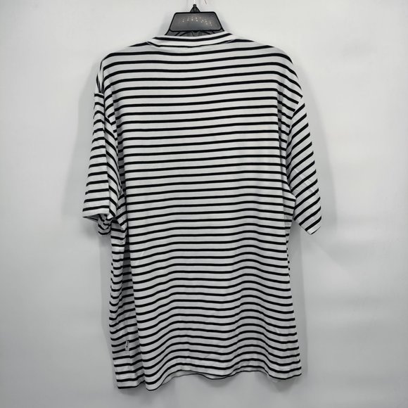 NNO 7 Men's Stripes T-Shirt Navy/White XXL - Picture 2 of 8